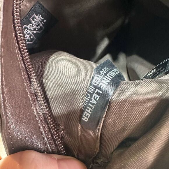 Vintage 90s Wilsons Leather Crossbody Bag Brown - Picture 7 of 15